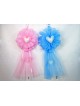 FIOCCO NASCITA CON CUORE DIAM.38XH.90