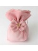 BAG TESSUTO  A FORMA DI ROSA E PAPILON