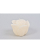 ROSA CANDELA CERA 8X7 CM  NON PROFUMATA