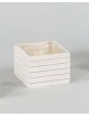 CASPO' LEGNO QUADRO X  VASO ø 10       12,5X12,5H 11 CM