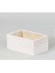 CASSETTA LEGNO X 2 VASI ø 10   25X13 H 11,5 CM