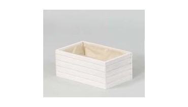 CASSETTA LEGNO X 2 VASI ø 10   25X13 H 11,5 CM