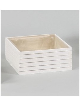 CASSETTA LEGNO X 4VASI ø 14 30X30H14 CM