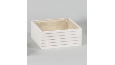 CASSETTA LEGNO X 4VASI ø 14 30X30H14 CM